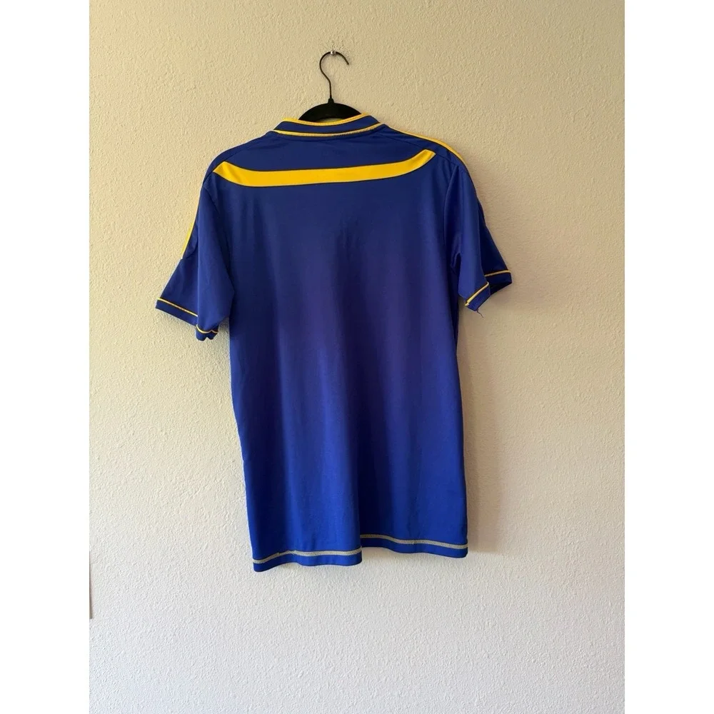 Adidas Slim Fit Zanzibar Mens National Football Team Jersey  Futbol Blue L